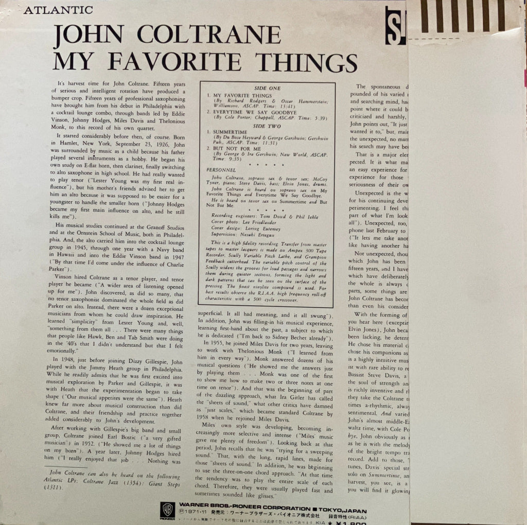 John Coltrain - My Favorite Things