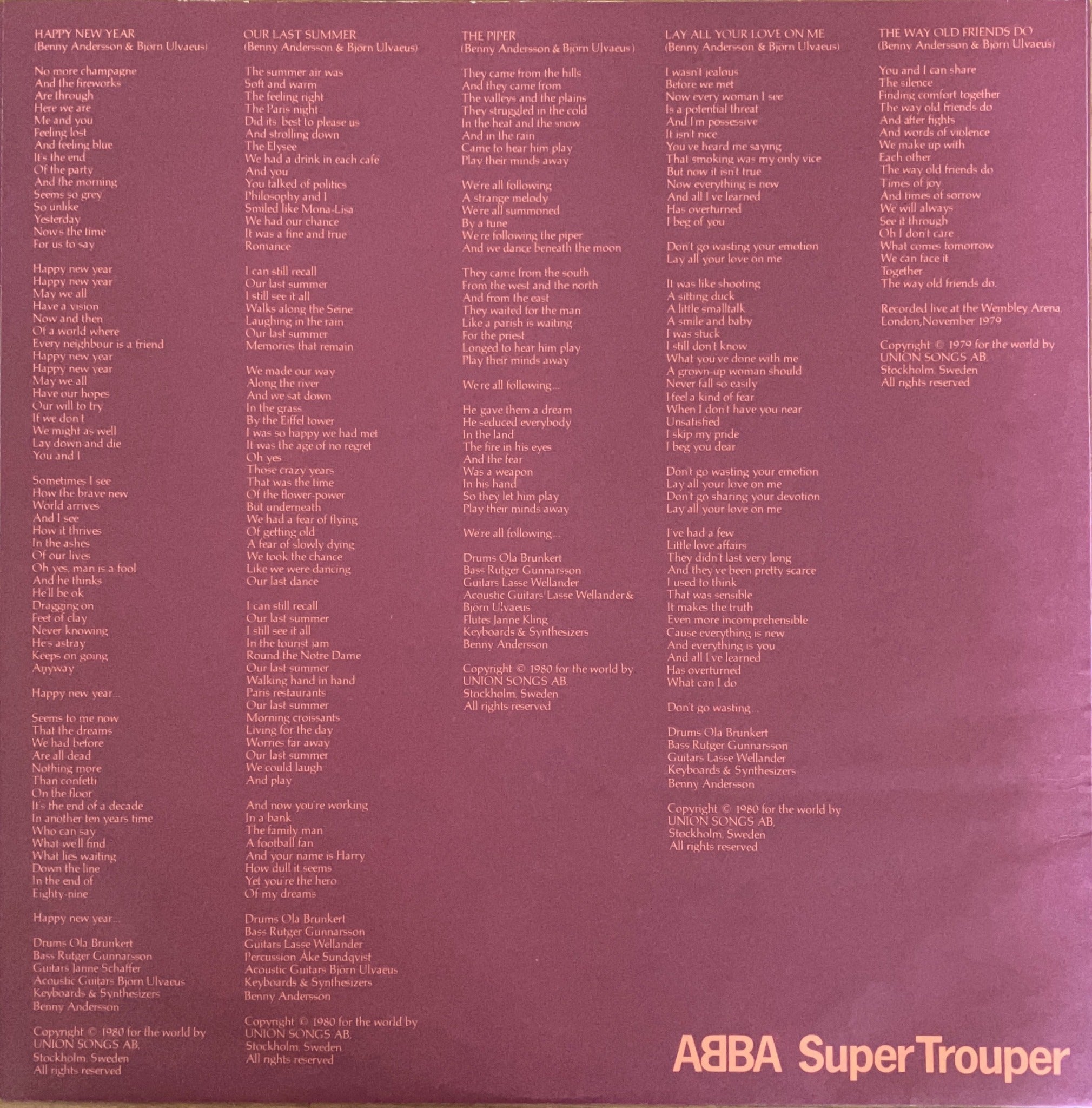 ABBA - Super Trouper