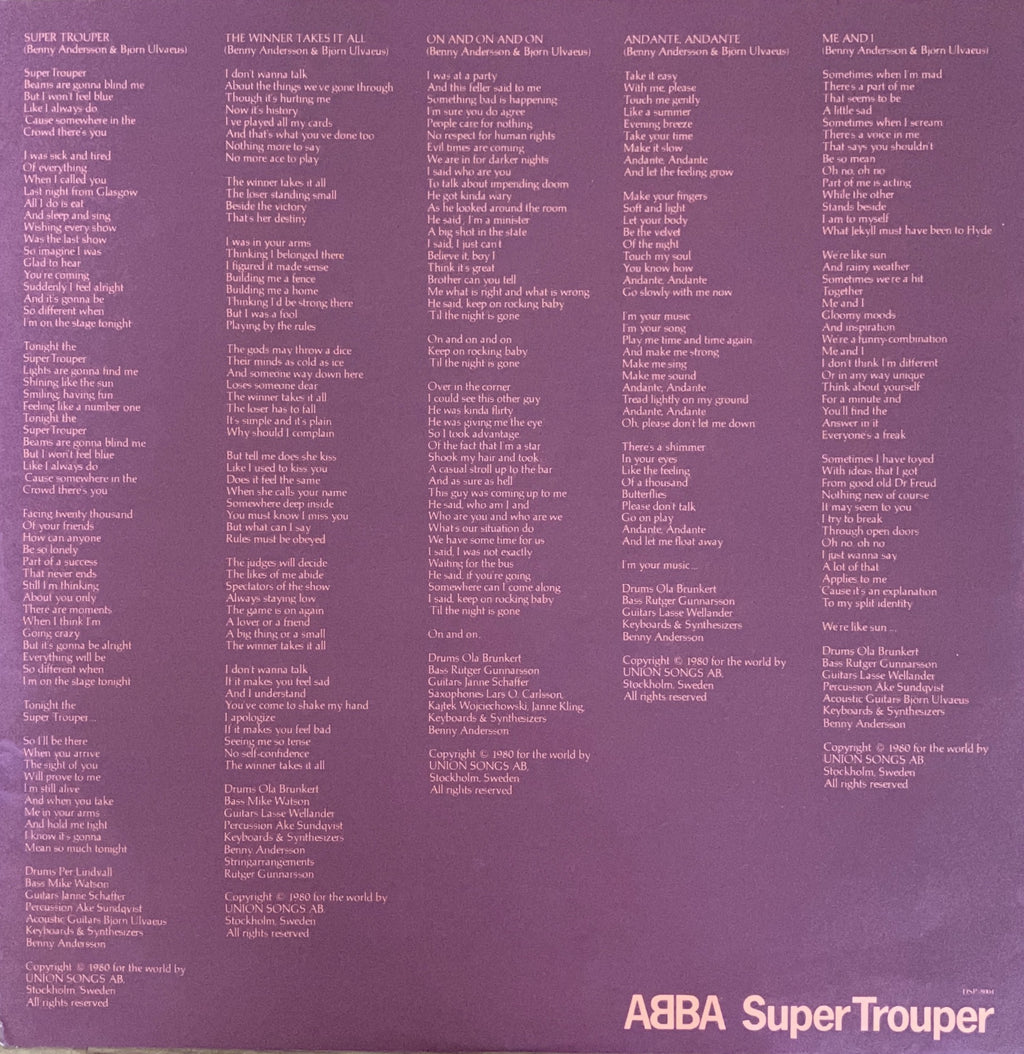 ABBA - Super Trouper
