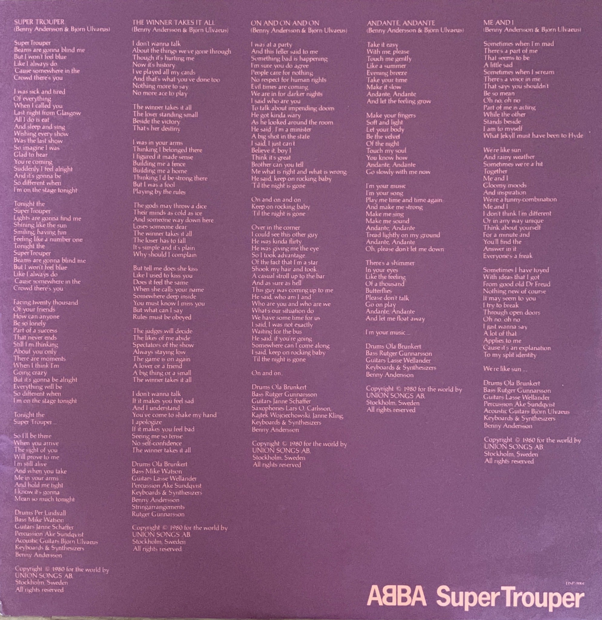 ABBA - Super Trouper