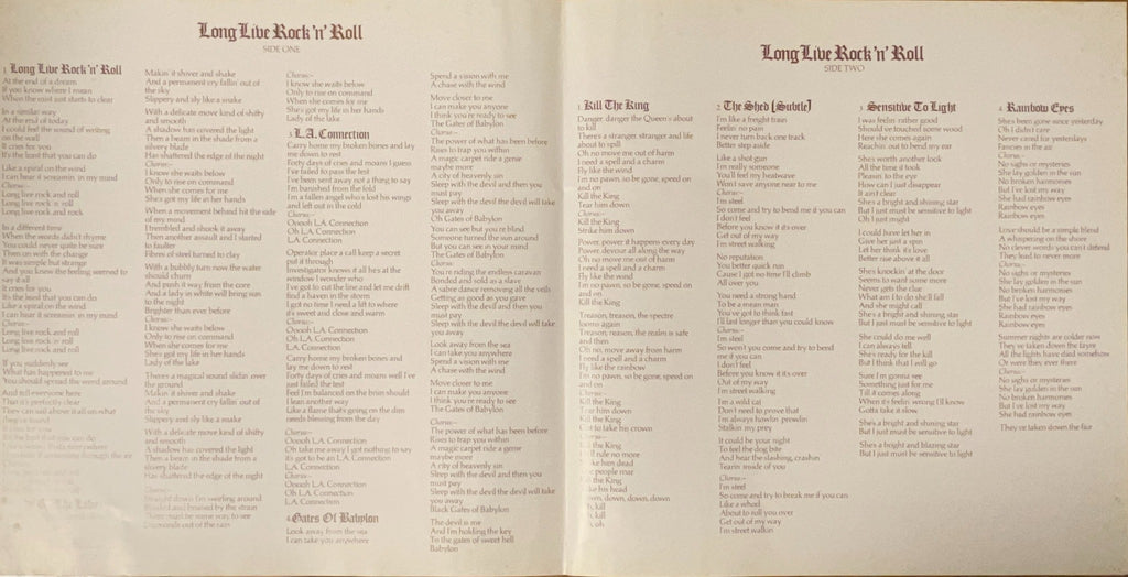 Rainbow - Long Live Rock 'n' Roll