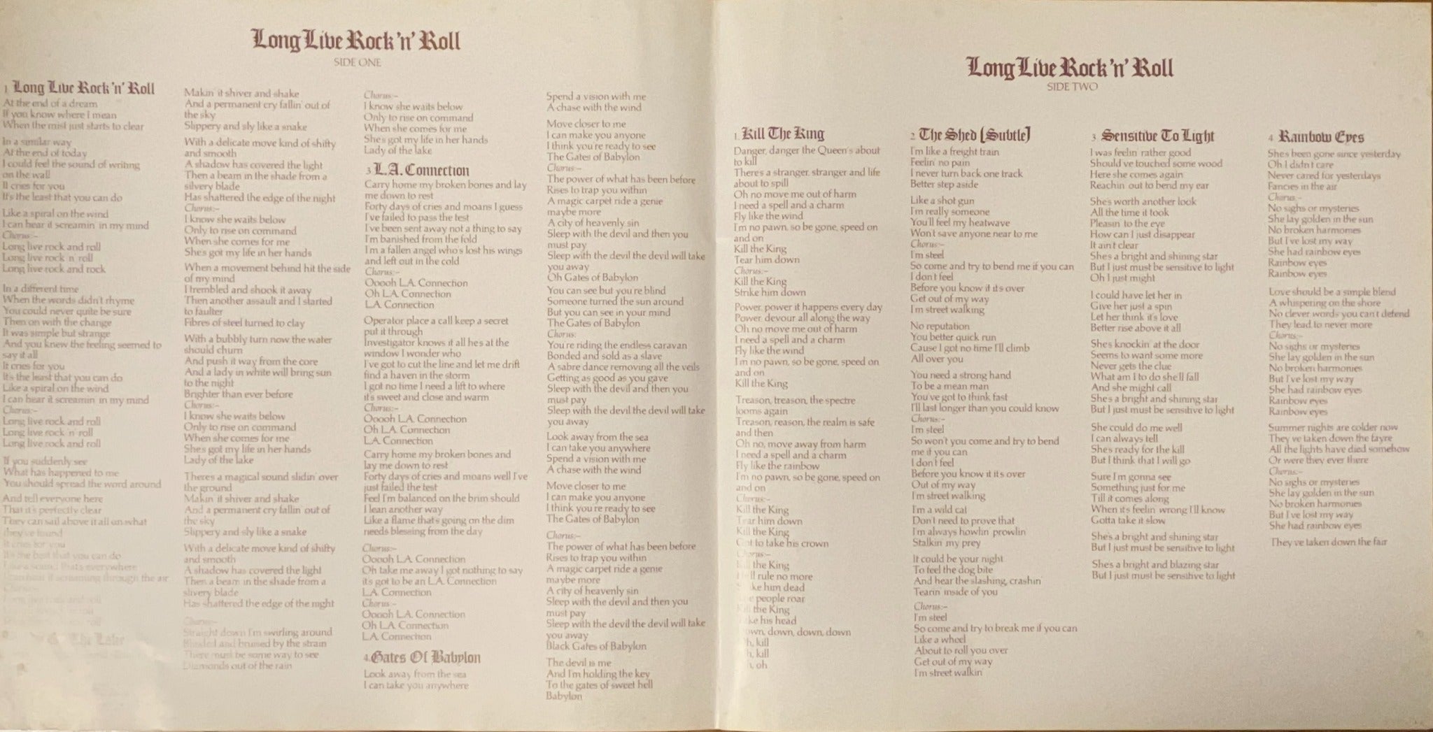 Rainbow - Long Live Rock 'n' Roll